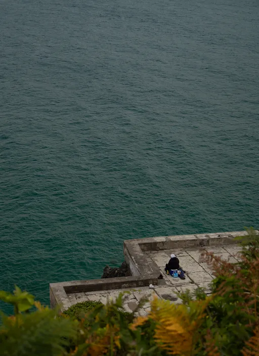 A quiet moment waiting for a caption.
